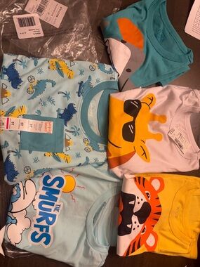 5T Boy Graphic Tee Bundle - summer shirts short sleeves